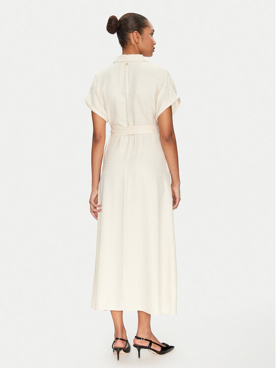 LOLA CASADEMUNT LOLA CASADEMUNT Φόρεμα πουκάμισο MS2516004 Εκρού Regular Fit