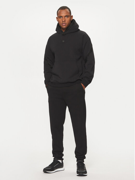 HUGO HUGO Majica dugih rukava Dagarito 50521429 Crna Relaxed Fit
