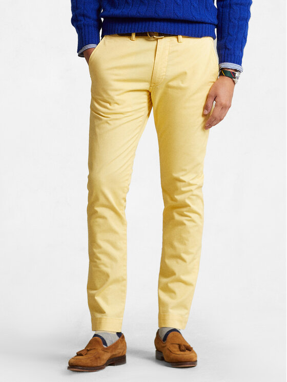 Polo Ralph Lauren Chino Hlače 710704176032 Rumena Slim Fit