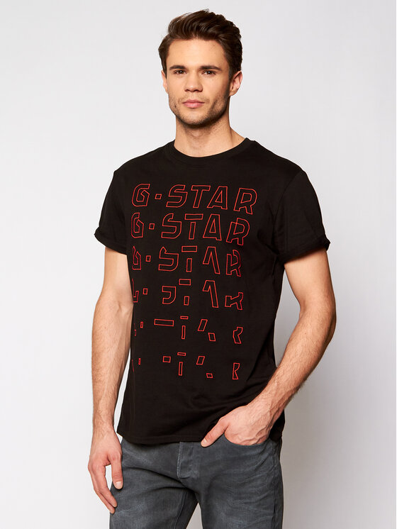 G-STAR G-Star Raw Футболка Embro Gradient D19223-336-6484 Чорний Regular Fit