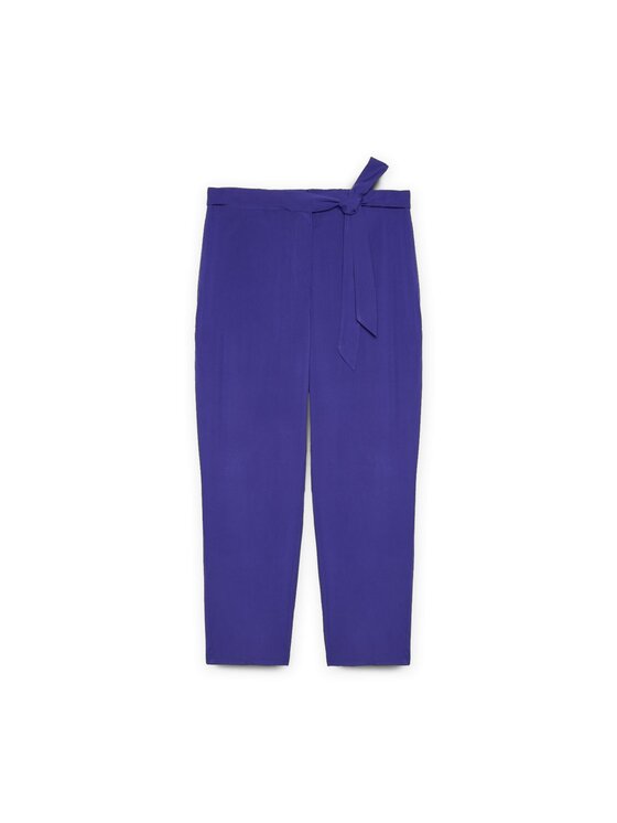 Fiorella Rubino Fiorella Rubino Pantaloni di tessuto P137T004840N029 Turchese Regular Fit