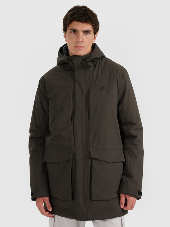 4F 4F Parka URBAN COMMUTER Khaki Regular Fit