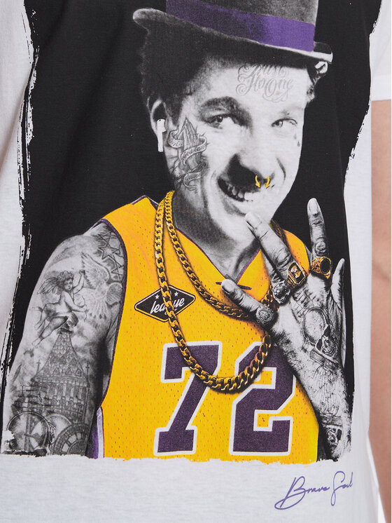 T-shirt MTS-149CHAPLIN Bianco Regular Fit