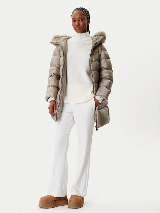 Hetregó Hetregó Пуховик Hanna 8P602F 25WD02 Бежевий Regular Fit