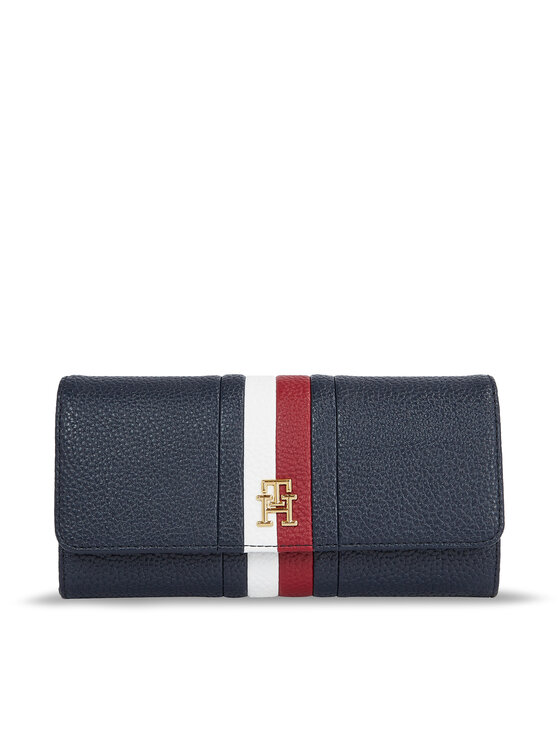 Tommy Hilfiger Damen Geldbörse Th Emblem Large Flap Corp  