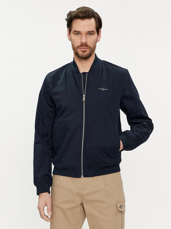 Aeronautica Militare Aeronautica Militare Bunda bomber 241AB2139CT3247 Tmavomodrá Regular Fit