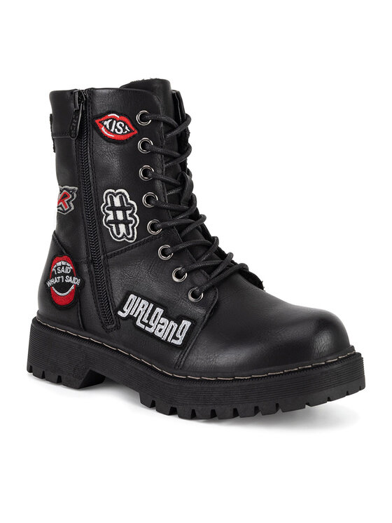 DeeZee DeeZee Šnurovacia obuv CS2665-60 Čierna