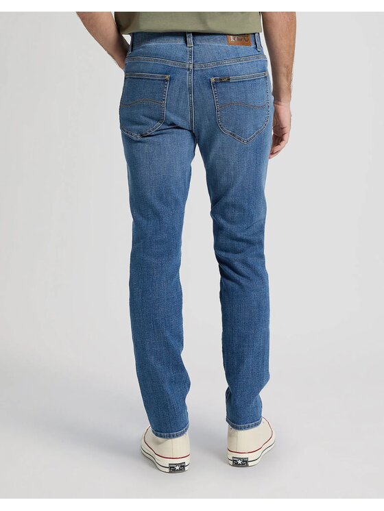 Lee Lee Spodnie materiałowe SLIM FIT MVP Niebieski Slim Fit