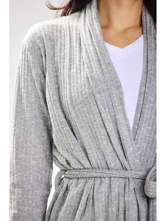 Awama Awama Sweter A655 Szary Basic Fit