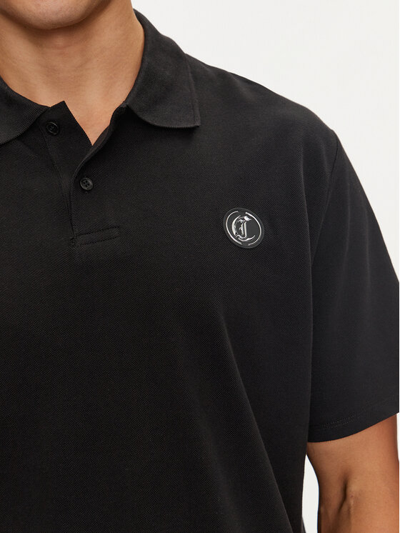 Just Cavalli Just Cavalli Polo 76OAGG23 Czarny Regular Fit