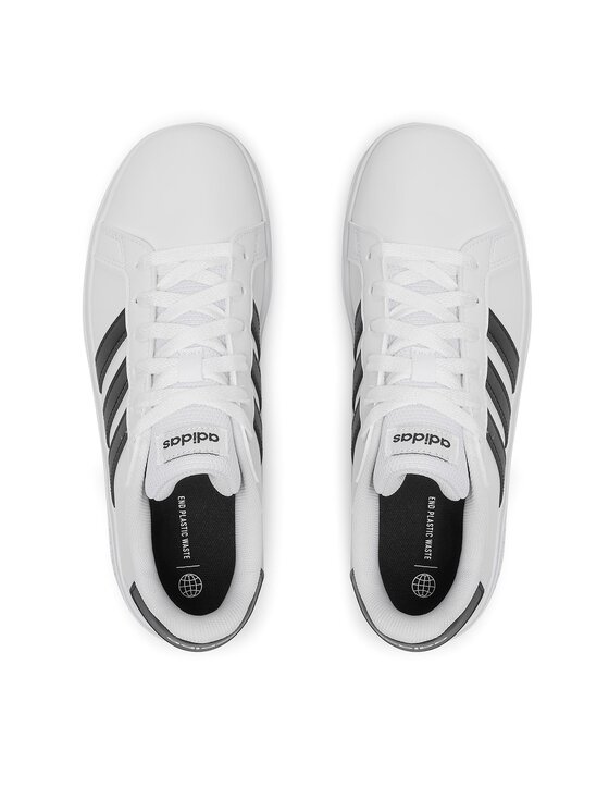 adidas adidas Sneakersy Grand Court Lifestyle Tennis Lace-Up Shoes GW6511 Biały
