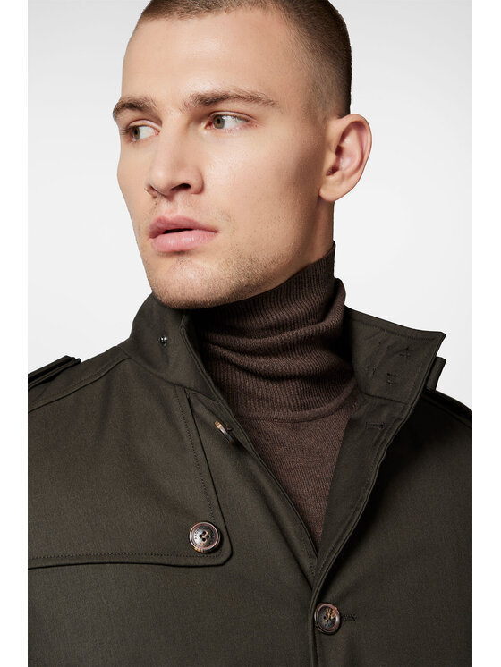 Próchnik Próchnik Płaszcz przejściowy PM2 PC131223000006 Zielony Regular Fit