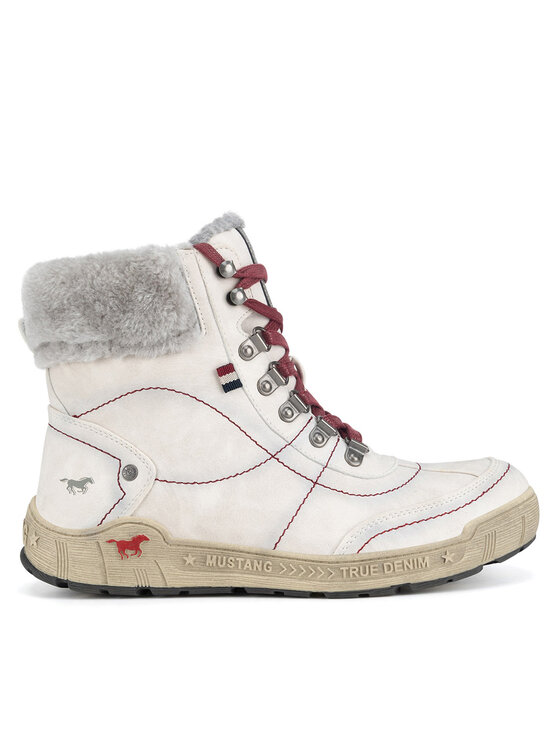 Botine Mustang 1290-607 Alb