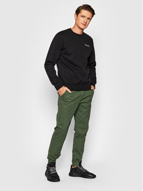 Felpa Logo 216476 Nero Regular Fit