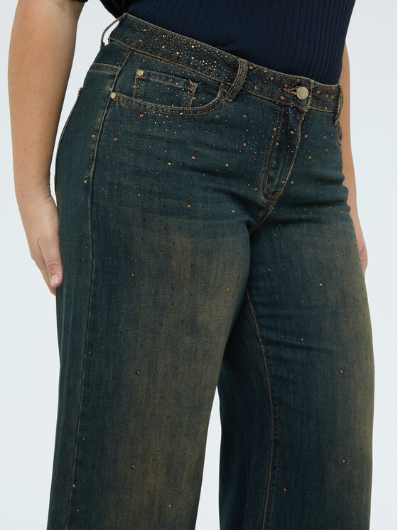 Fiorella Rubino Fiorella Rubino Jeansy P463T505250N034 Niebieski Flared Fit