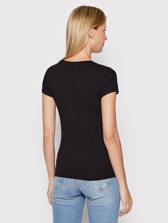 T-shirt W2GI31 KA0Q1 Nero Regular Fit