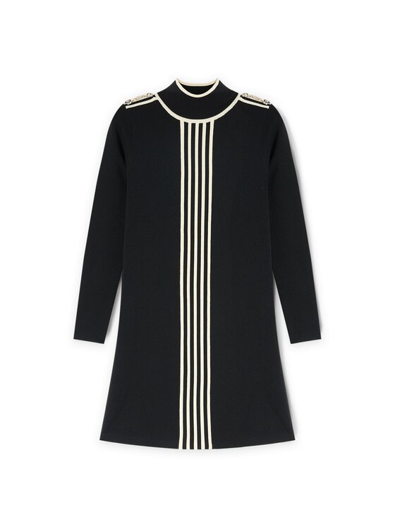 Motivi Motivi Vestito 7645W001472N033 Nero Regular Fit