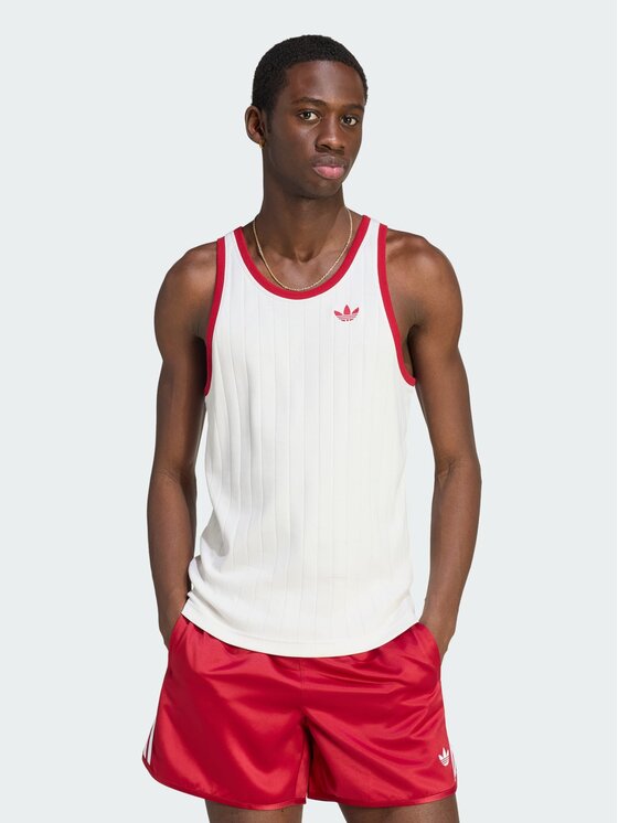 adidas adidas Tank top 165410 Biały Slim Fit