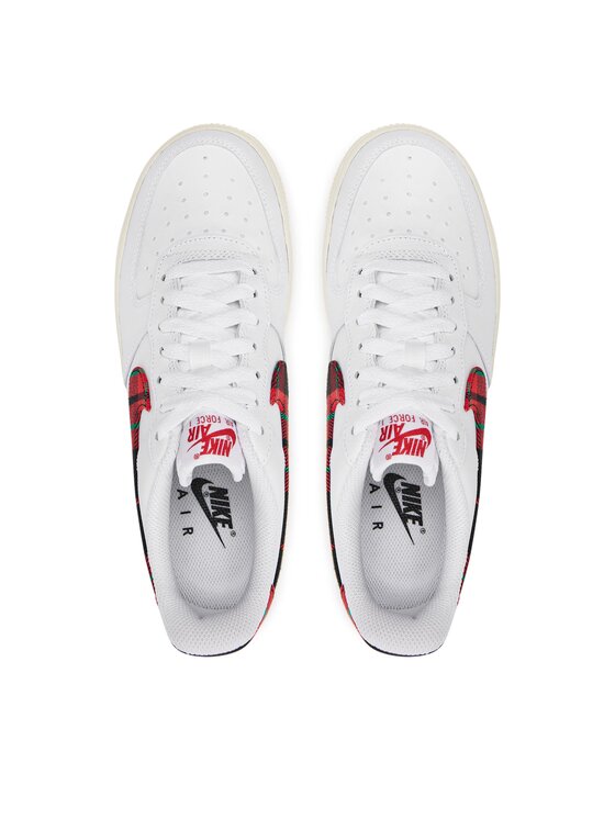 Nike air force 1 07 lv8 white red top
