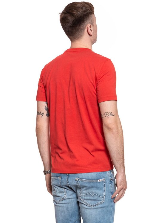 Mustang Mustang T-shirt ALEX C PRINT Rosso Regular Fit