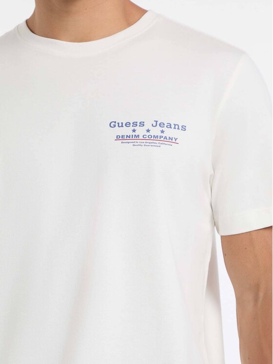 Guess Jeans Guess Jeans T-Shirt 179708 Beżowy Classic Fit