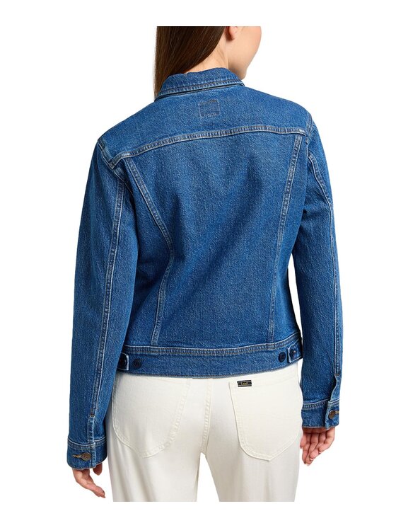 Lee Lee Kurtka jeansowa 112351136 Granatowy Regular Fit
