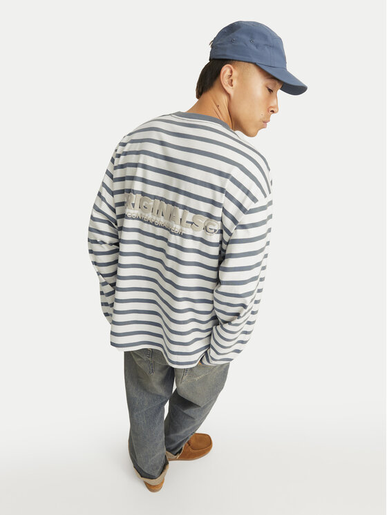 Jack&Jones Jack&Jones Pikkade varrukatega T-särk Islington 12273202 Sinine Loose Fit