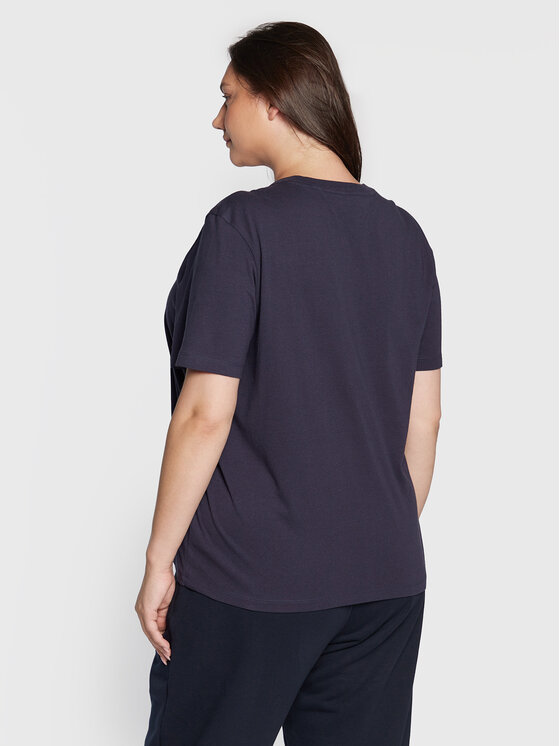 T-shirt Signature DW0DW12997 Blu scuro Regular Fit...