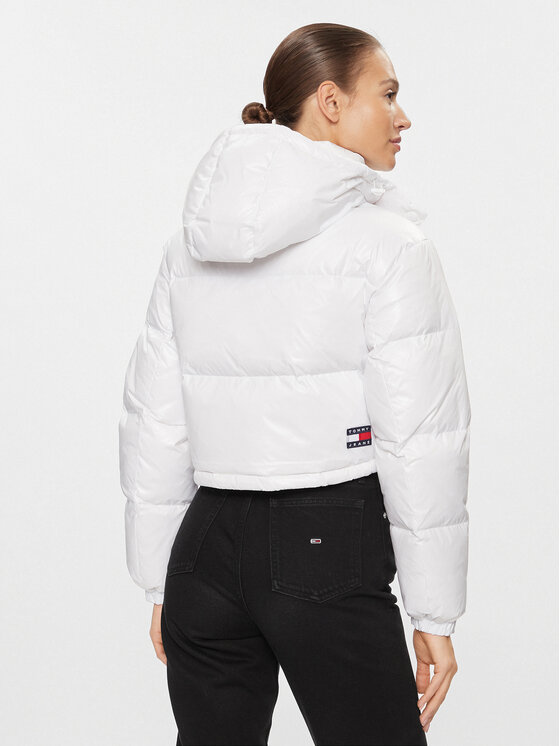 Tommy Jeans Tommy Jeans Pūkinė striukė Alaska DW0DW16572 Balta Regular Fit