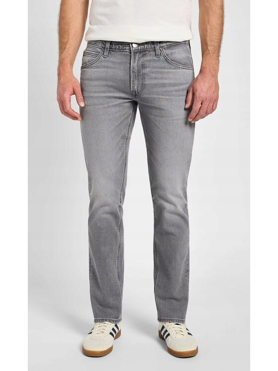 Lee Lee Jeansy Daren Zip Fly Szary Regular Fit
