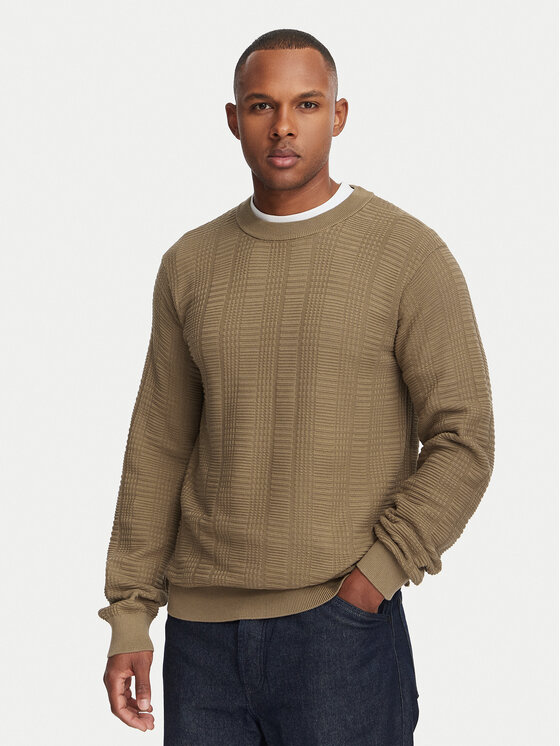 HUGO Džemper Simoh 50566762 Smeđa Regular Fit