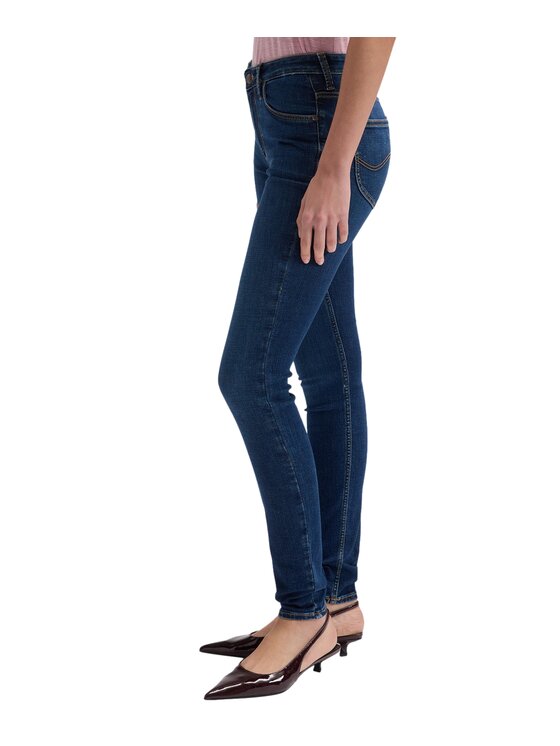 Lee Lee Jeansy 112376761 Granatowy Skinny Fit
