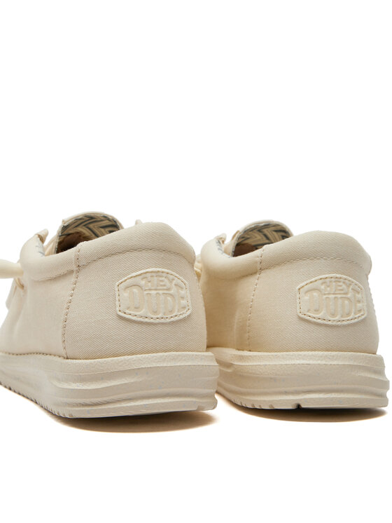 Hey Dude Hey Dude Mokasinai Wally Canvas 40700-1KA Écru