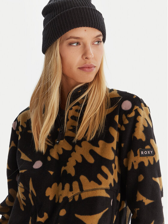 Roxy Roxy Fleecejacke Moonrising Fleece ERJFT04972 Schwarz Regular Fit
