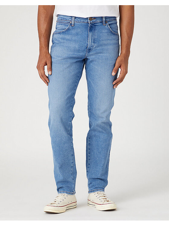 Wrangler Wrangler Jeansy RIVER Niebieski Straight Fit