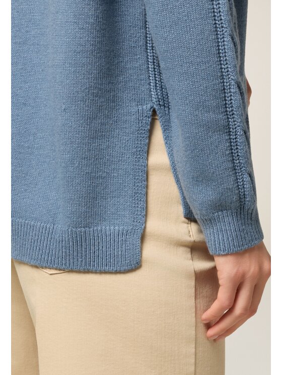 Oltre Oltre Cardigan M319J005057N004 Turchese Regular Fit