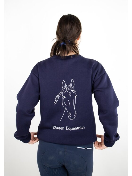 DKaren Sport DKaren Sport Bluza EQ001 Granatowy Classic Fit