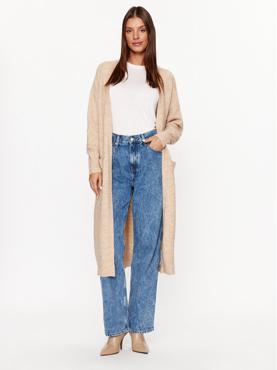 YAS YAS Ζακέτα 26030702 Μπεζ Loose Fit