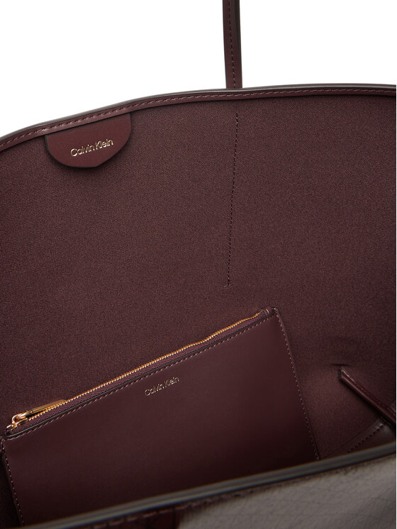 Calvin Klein Calvin Klein Ročna torba Emblem Aop Tote W/ Pouch LV04F3266G Bordo rdeča