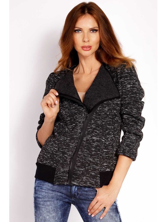 Awama Awama Dámská bunda L007 Černá Basic Fit