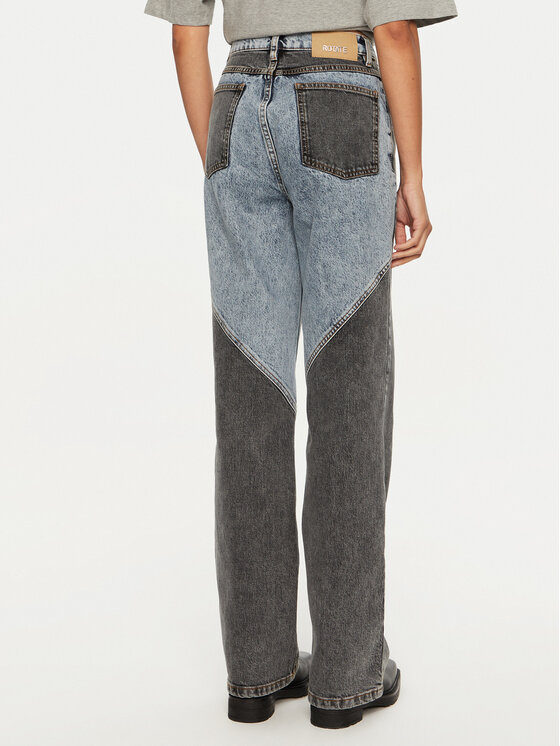 ROTATE ROTATE Jeansy Betty 1128191603 Niebieski Straight Fit