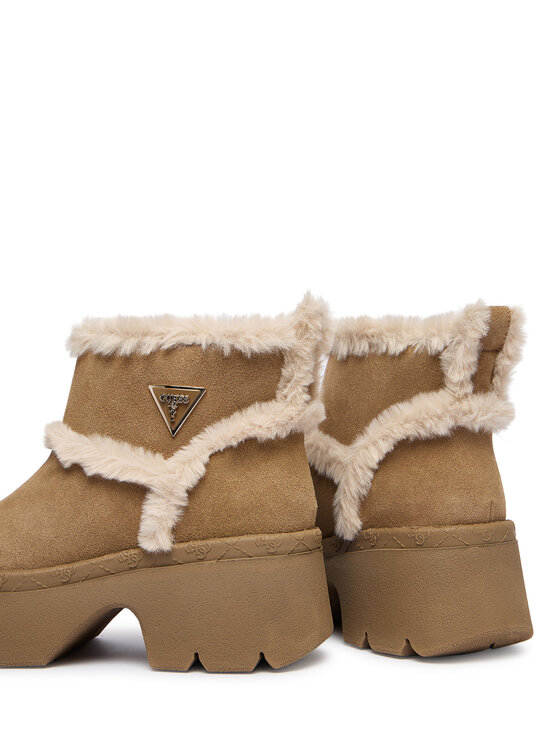 Guess Guess Polokozačky FLFBRD ESU10 Béžová
