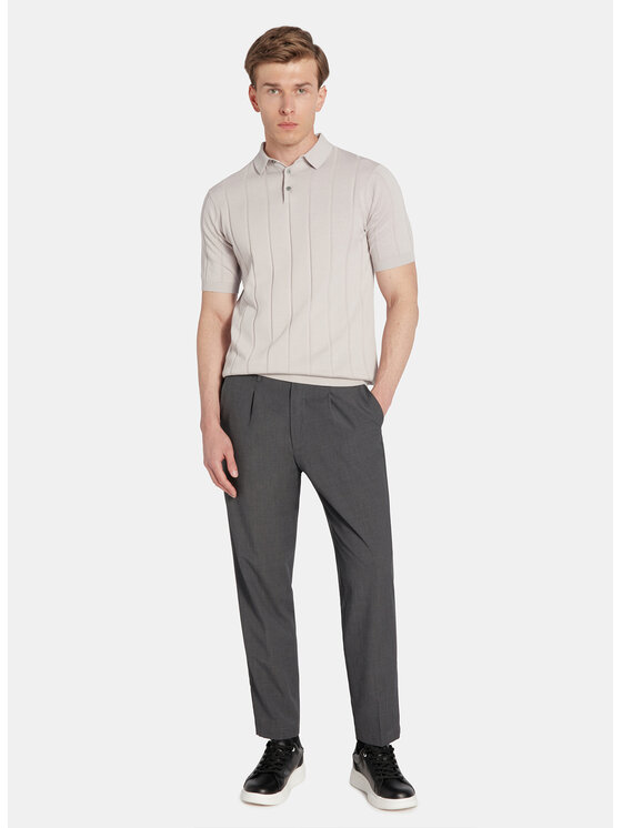 Pako Lorente Pako Lorente Polo P25WF-TX-005 Beżowy Classic Fit