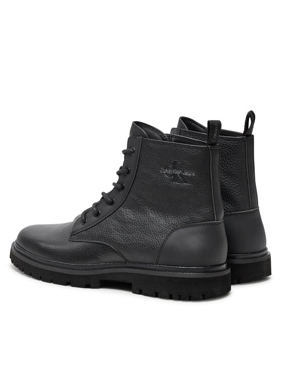 Calvin Klein Calvin Klein Stiefel Eva Mid Laceup Boot Lth YM0YM00751 Schwarz