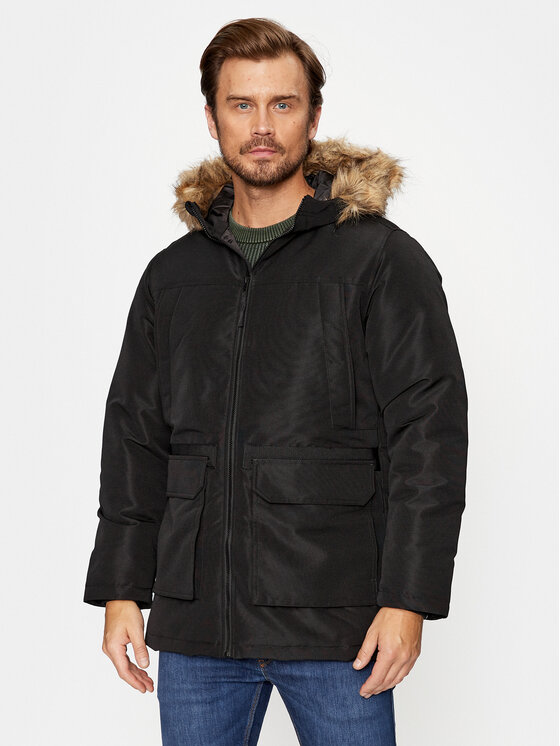 Jack&Jones Jack&Jones Žieminė striukė 12235858 Juoda Regular Fit