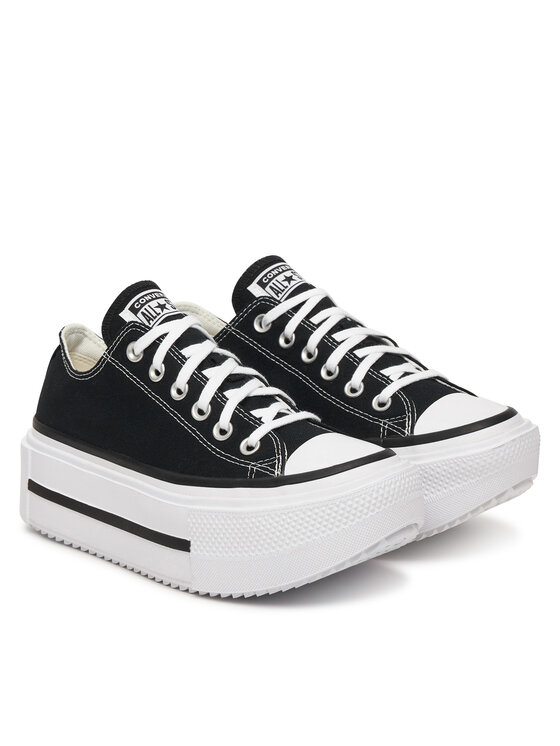 Converse Converse Sneakers aus Stoff Chuck Taylor All Star Lift Double Stack Platform A15490C Schwarz