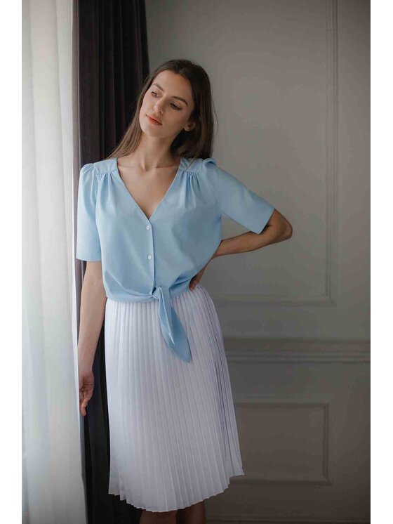 Lenitif Lenitif Blusa L081 Blu Regular Fit