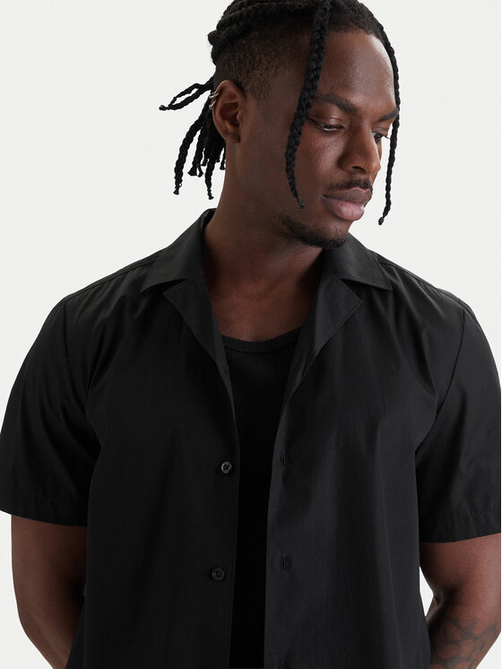 HUGO HUGO Krekls Ellino 50560584 Melns Relaxed Fit