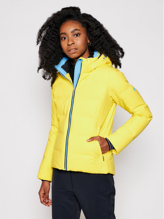 Descente Descente Giubbotto piumino Seraphina DWWQGK18 Giallo Athletic Fit