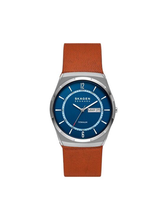 Skagen Hodinky Melbye Titanium SKW6906 Hnedá
